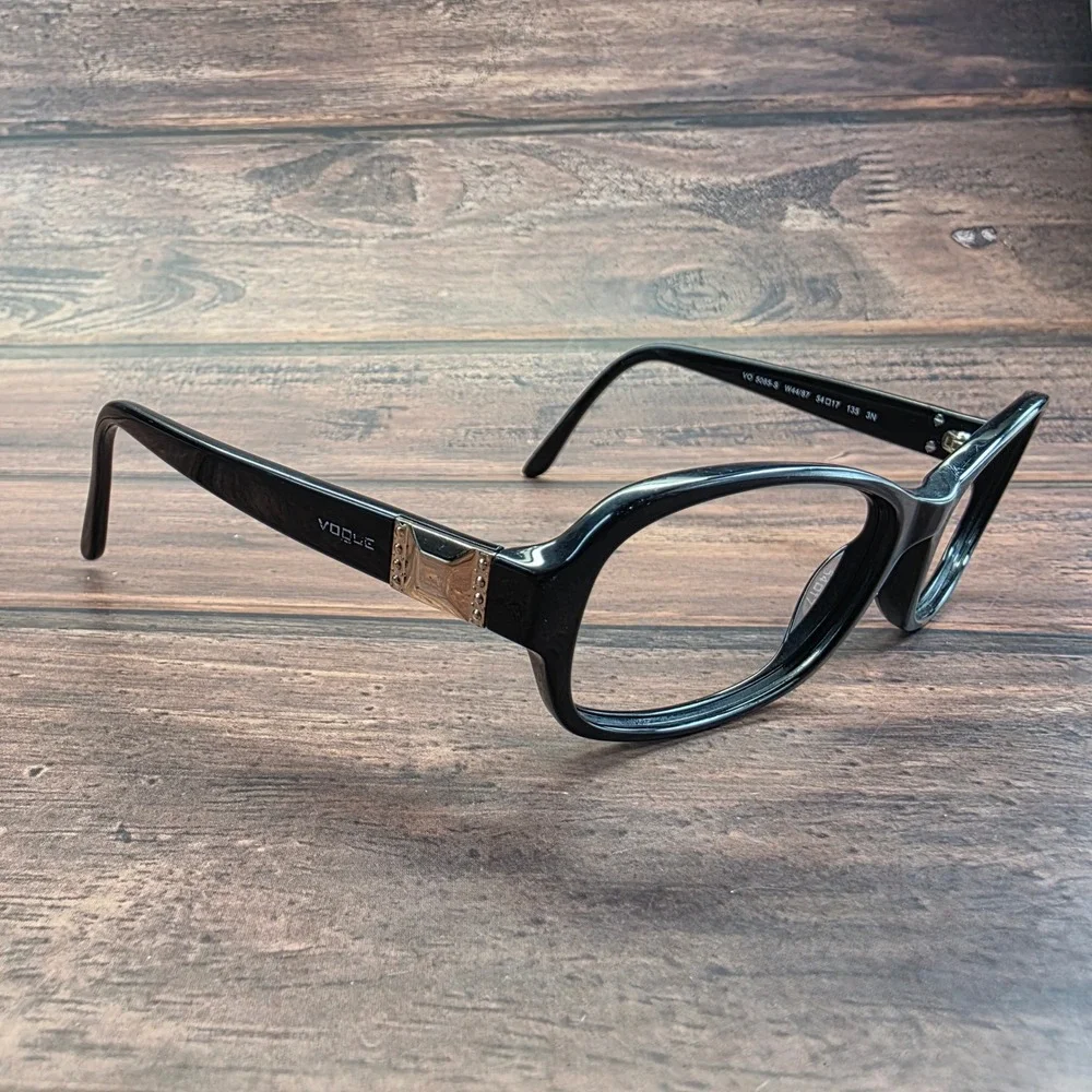 Vogue VO 5085-S Black Cat Eye Eyeglasses Frames Women 54-17-135 W44/87